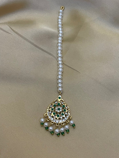 Green and White Stylish Tikka