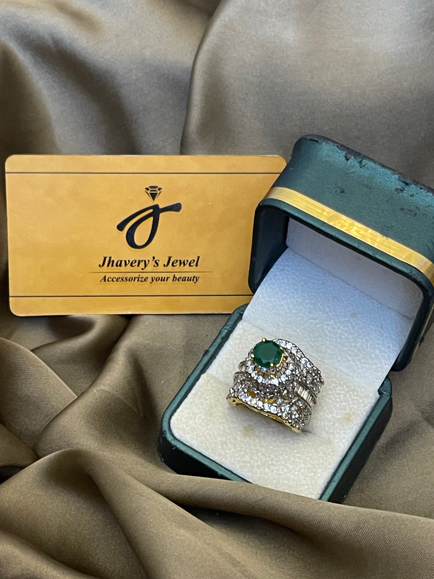 Zircon Gold Plated jarao Ring
