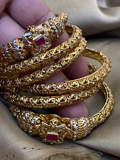 6Pc Gold Plated,Stylish Bangle set