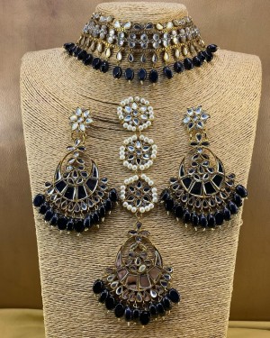 KNS-0082 Kundan Designer Wear Necklace jewellery 